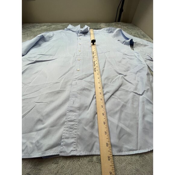 Roberto Stovelli Mens XL Light Blue Long Sleeve Button-Down Dress Shirt - Picture 5 of 7